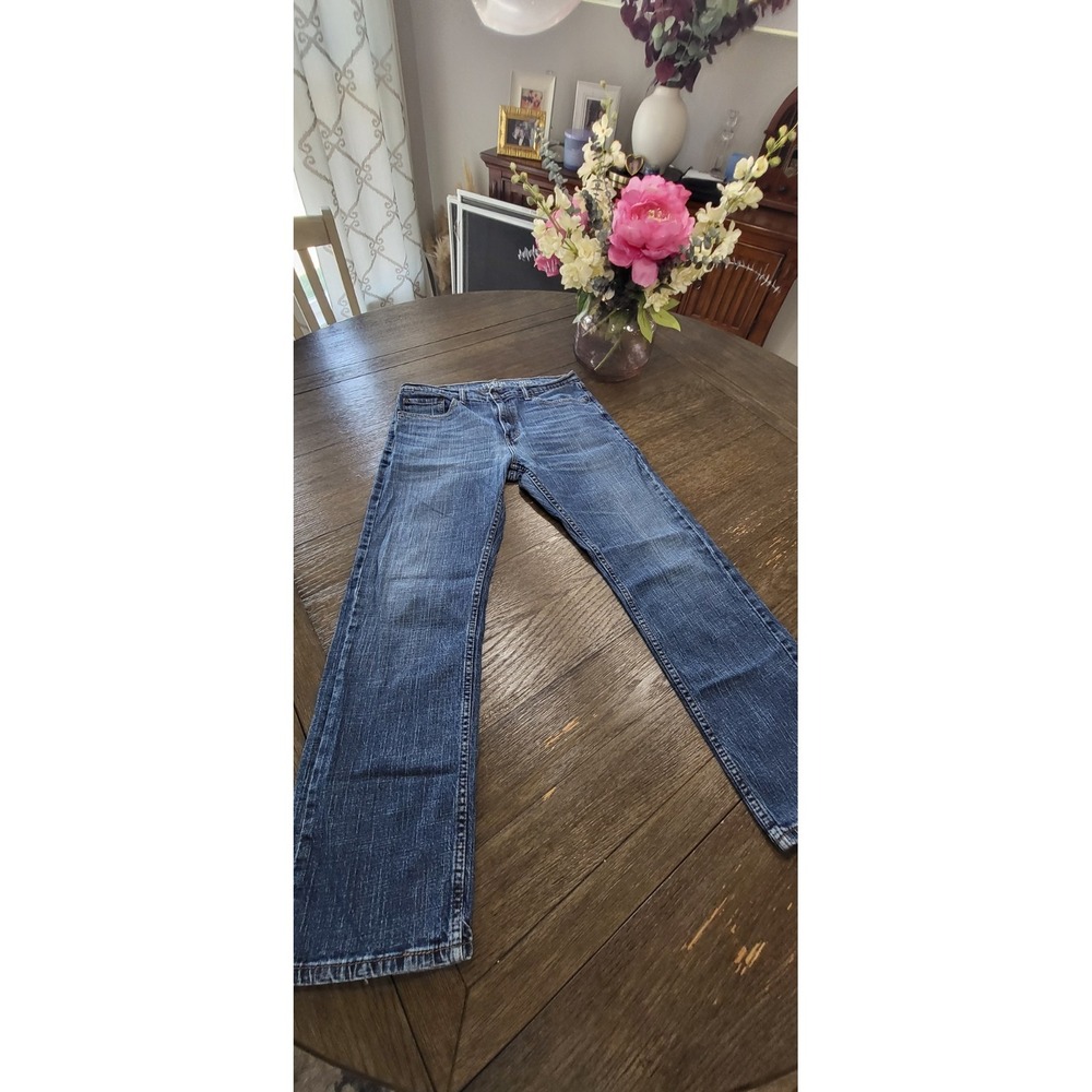 Denizen from Levis 285 Relaxed Fit Bootcut Blue Jeans Mens 33x30 Soft Denim